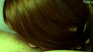 Best girlfriend delivers perfect blowjob, swallowing cum with deep emotion