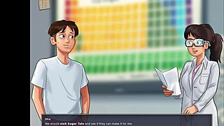 summertime saga chapter 195 featuring anime characters