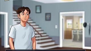 summertime saga chapter 195 featuring anime characters