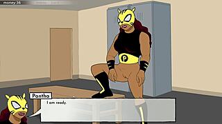 cumming all over blackfire in 18titans