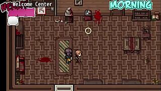 Watching Porno With Busty Woman In Hentai Game