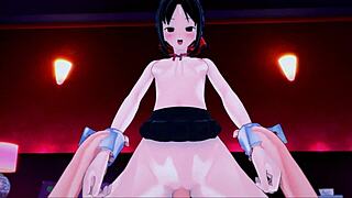 I'm pounding Kaguya Shinomiya in POV, filling her with cum in hentai action