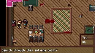 Watching Porno With Busty Woman In Hentai Game