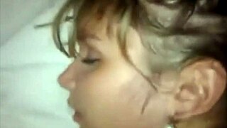 amateur couple with blonde girlfriend ignites passion on bed