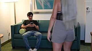 Hey, watch this Spanish stepmom let me pound her pussy and finish on her tits?