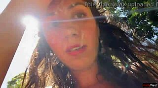 Crazy Cumwalk on Public Waterfall—Unbelievable!