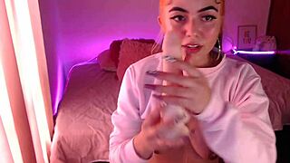 Damn! Cute egirl drools and spits on cock in ahegao blowjob