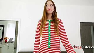 naughty elf stepsis myra moans in sassy taboo fun