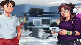 Summertimesaga featuring interaction with a chubby girl wearing headphones episode 4 95