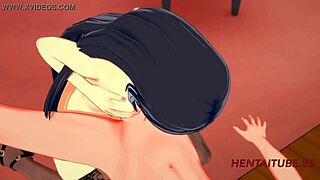 Naruto x Hinata engages in handjob, boobjob, and intense fuck with cum inside in 3D animation
