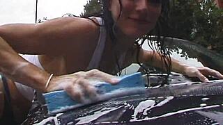 Washing the car and getting caught with Bobbi Barrington and Rebecca Lord