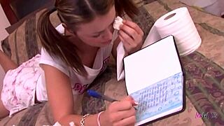 lesbian hottie kimberly kane cheers up karlie montana after break up with passionate sex