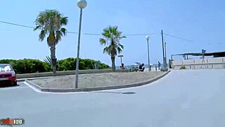 Brunette's Big Tits Deepthroat and Squirt