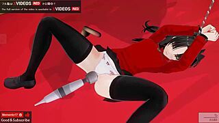 3D Hentai Rin Toyed to Squirting Climax