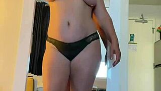 Green panties featured in this fashion video