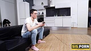 Hey, Stepbrother Ditched Video Game for Taboo Cowgirl Ride