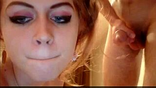 Teen Couple Engages In Webcam Blowjob And Sex