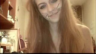 Teen Couple Engages In Webcam Blowjob And Sex