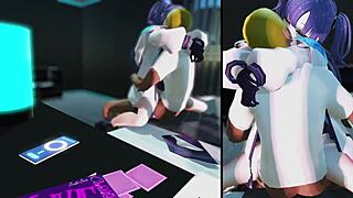 i can't believe yuuka-san is riding me so hard with her big tits bouncing in this 3d hentai anime