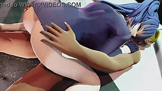 i can't believe yuuka-san is riding me so hard with her big tits bouncing in this 3d hentai anime