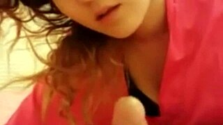 Watch This Brunette's POV Blowjob!