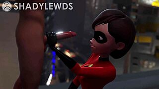 helen parr on rooftop