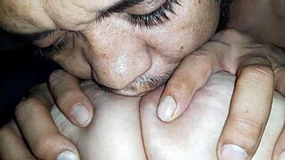 Sensual Massages on Her Big Natural Tits Make Her Moan with Pleasure