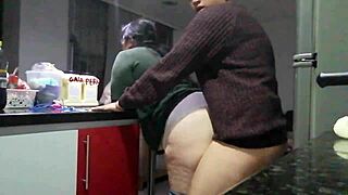 Chubby neighbor calls when husband is away