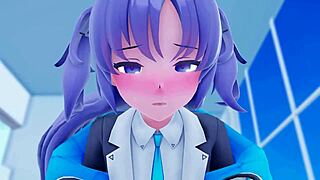 Yo, Yuuka getting wild with the teacher, damn! 😜