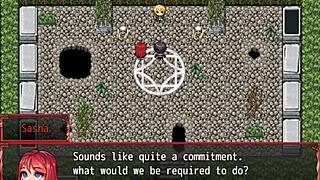 In harem hentai game ep 3, the farmer's daughter explores furry and horsecock dildos.