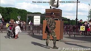 Cute Girl Fucked By Two Guys Big Dicks Public Eiffel Tower