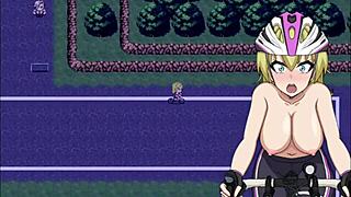 Blonde loses her virginity in the dark night. FLASH CYCLING Parte 4 shocks!