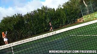 Taylor Vixen shares her wild fuck with a tennis redhead