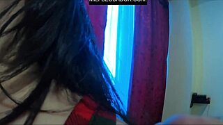 Zamira's Big Ass in First Costume with Aleja's Ecuador Shirt During Blowjob