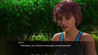 audrey and john watch couple having sex, she gives handjob in dusklight manor