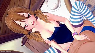 Stepsister Wants Affection In Her Swimsuit On The Bed