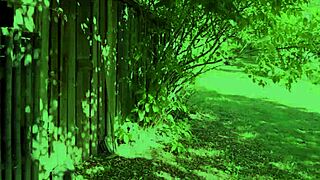 glam clothed lesbians finger each other in sexy outdoor scene