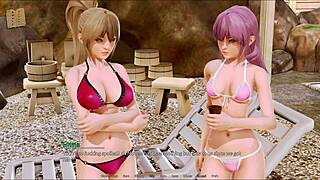 Explore harem hotel in anime game part 107