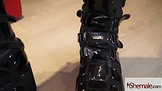 Sadiekross Shows Off As Tgirl With Big Cock