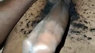 gay man wanking big hairy cock at home