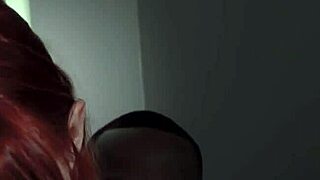 Redheaded teen 18+ takes cum facial