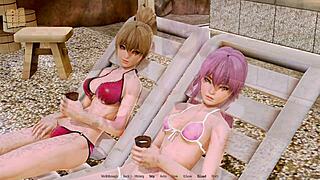 Explore harem hotel in anime game part 107