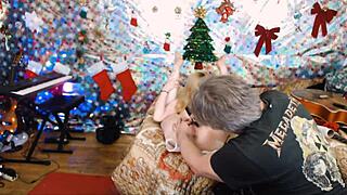 old man lee shaves young 18+ roxy's hairless pussy before intense action