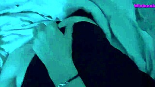 I try to wake my wife, and she gives me a deepthroat blowjob.