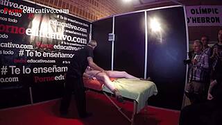 erotic massage turns steamy with Ana Marco