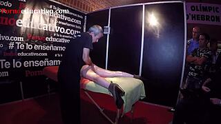 erotic massage turns steamy with Ana Marco