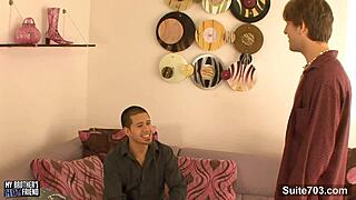 Watch this gay stud get nailed doggy?