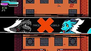 This 8-bit gay furry game features ass licking and blowjobs in madness.