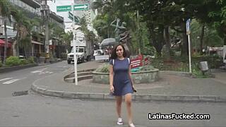 Cute Latina Amateur Tries Out A Big Cock In This Casting Session