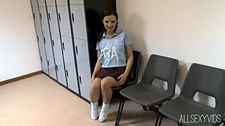 Petite Faye in Uniform Sucks You Off with Cute Charm